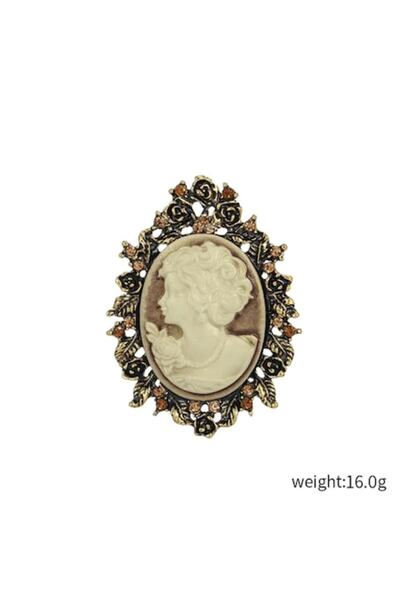OEM Cameo Brooch Gold, Model 13