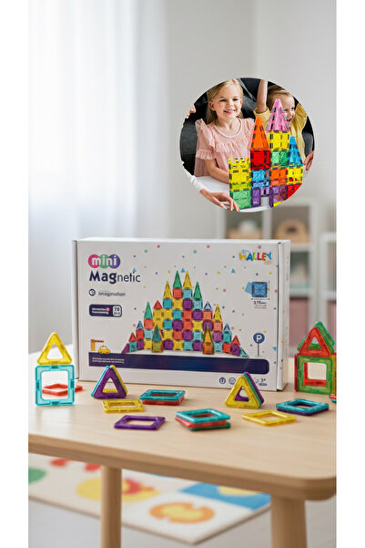 synshop Minecraft Tarzı Manyetik Mıknatıslı Yapı Blok Küp Blok 70 Parça STEM ...