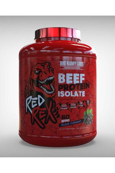 BIG RAMY LABS Red Rex - Beef Protein Isolate - Blackcurrant Flavor - 4 lbs - ...