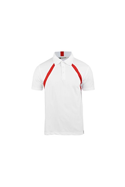 Slazenger Men's polo shirt Lob Cool Fit, white-red S