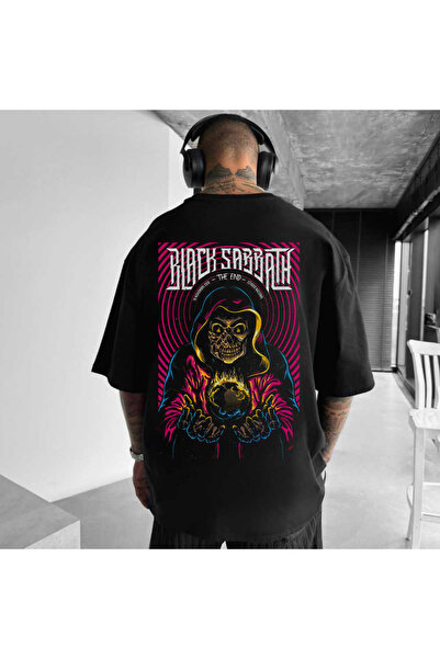Kartier Tricou Negru Oversize Black Sabbath End