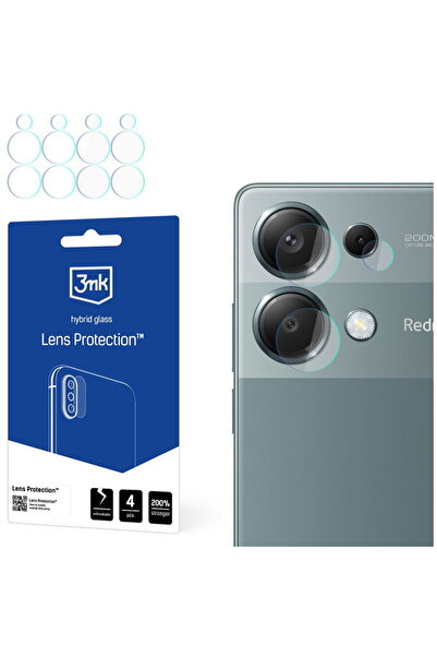 3MK Folie pentru Xiaomi Redmi Note 13 Pro 4G (set 4) - Protecție lentilă - Tr...