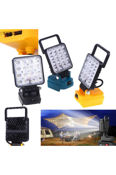 JETTING Black Makita 〔YY32〕1Pcs 14W Camping Lamp Emergency Lighting With Dual...