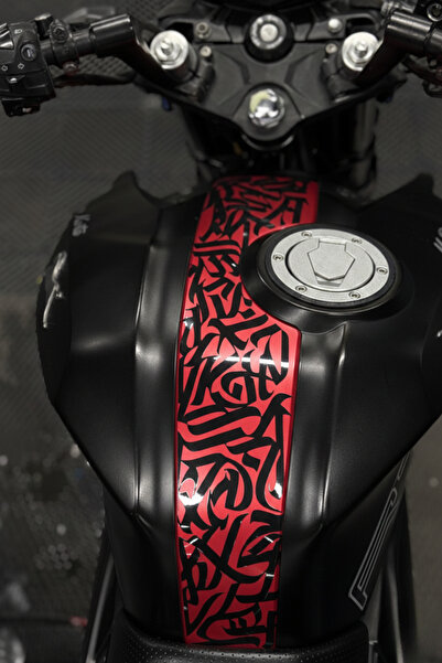 Banxtre TVS RTR için Uyumlu Orta Panel Kaligrafi Tribal Desen Sticker