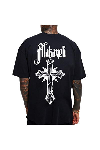 Kartier Tricou Negru Oversize Makaveli