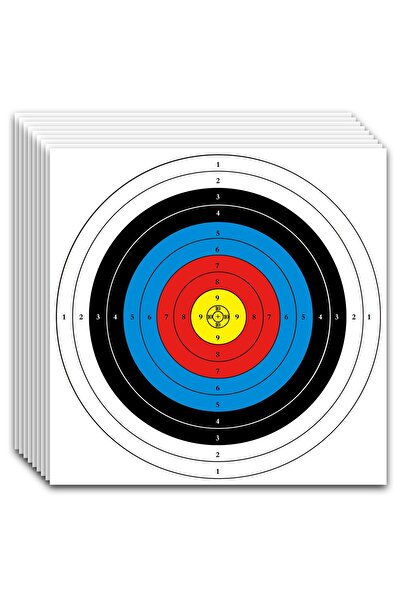 YESMAX Target Papers with 4 Target Pins, 40cm×40cm, 30PCS