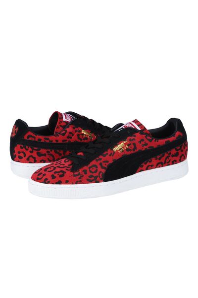 Puma Pantofi sport ANML din piele întoarsă, roșu-negru, mărimea 37