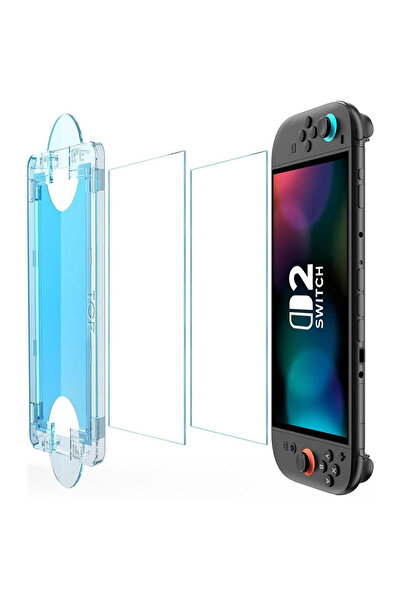 Techsuit Folie pentru Nintendo Switch 2 cu Aplicator, 9H (set 2) - SwitchAura...