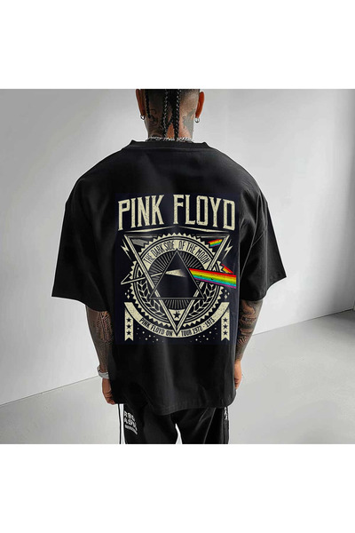 Kartier Tricou Negru Oversize Pink Floyd Tour