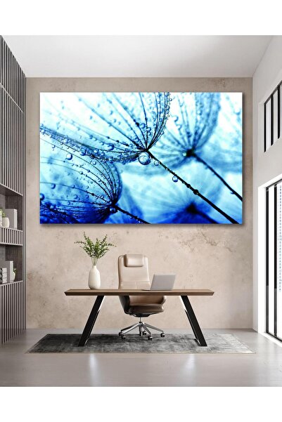 idealizbiz Επιτραπέζια ζωγραφική με γυαλί Πικραλίδα Μοντέρνα διακόσμηση τοίχο...