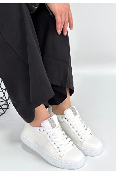 Zerenyus Γυναικεία αθλητικά παπούτσια Yier Premium White Lace-up