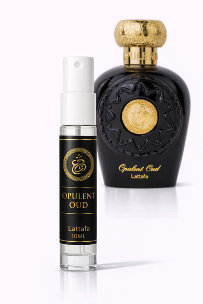 lattafaa Opulent Oud – Parfum Arabesc Unisex 10 ml, Esenta Oud Intensa