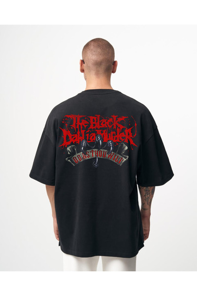 Kartier Tricou Negru Oversize Do As Thou Wilt
