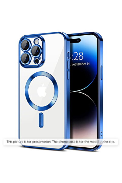Techsuit Husa pentru iPhone 17 - Luxury Crystal MagSafe - Deep Blue