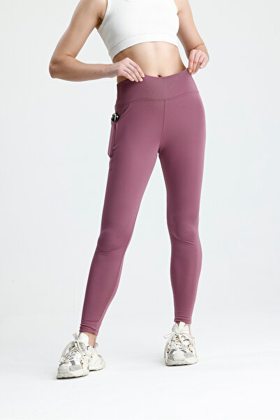 glanour Women's Black High Waist Shaping / Sculpting Winter Fleece Lined Pock...