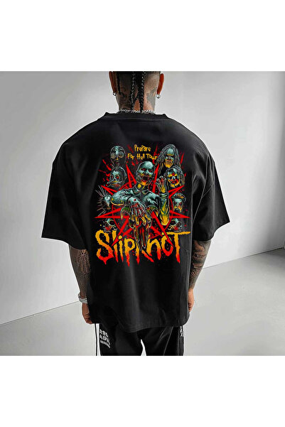 Kartier Tricou Negru Oversize Hell Slipknot