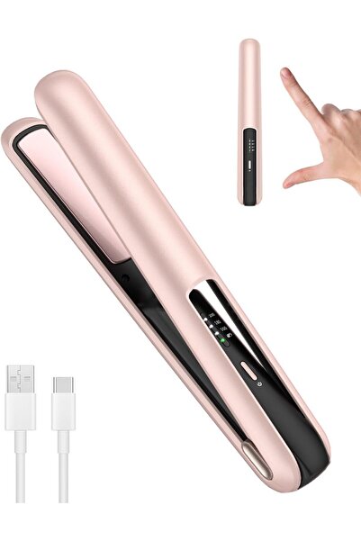 Arabest Hair Straightener, Mini Flat Iron,USB-C Rechargeable Wireless Hair St...