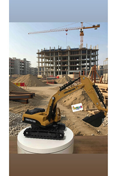 TOPROCKSTORE Oyuncak Excavator Kepçe Sürtmeli İş Makinesi 25 Cm