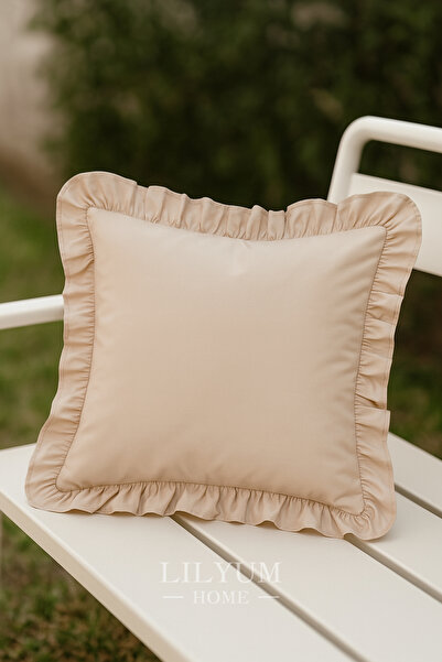 Lilza Home 100% pamuk Ukrasna volanasta Navlaka za jastuk – 43x43 cm