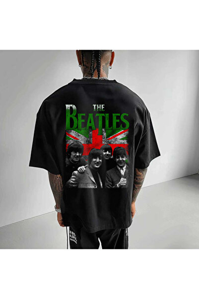 Kartier Tricou Negru Oversize The Beatles