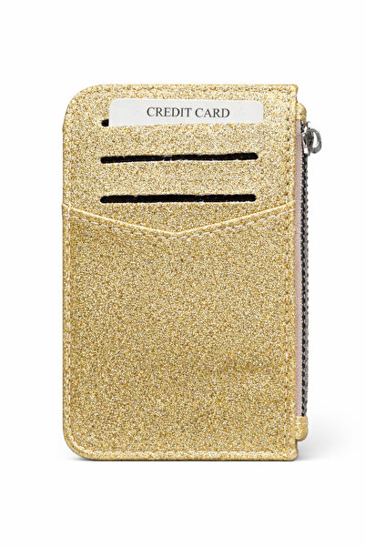 keisy Wendy Premium Gold Glitter Wallet Card Holder