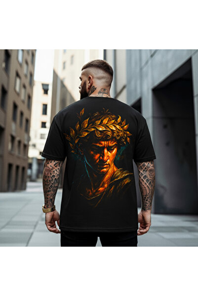 Kartier Black Oversize Emperor T-Shirt