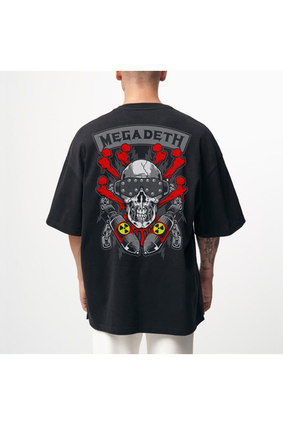 Kartier Tricou Negru Oversize Nuclear Skeleton