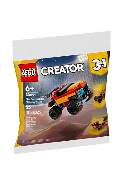LEGO CREATOR 3 ÎN 1 Mini Monster Truck Decapotabilă 55 de piese 6+ ani