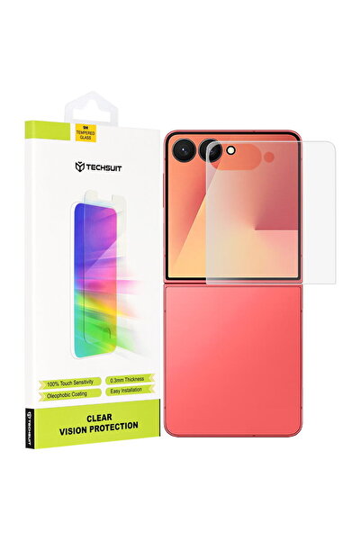 Techsuit Protector de ecran pentru Samsung Galaxy Z Flip 7 - Clear Vision Gla...