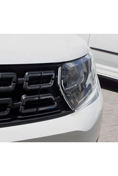 MYTUNİNG Dacia Duster Krom Ön Panjur Çıtası 2 Parça 2018-2024 Arası P.Çelik