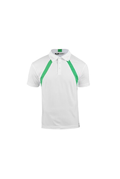 Slazenger Men's polo shirt Lob Cool Fit, white-green M
