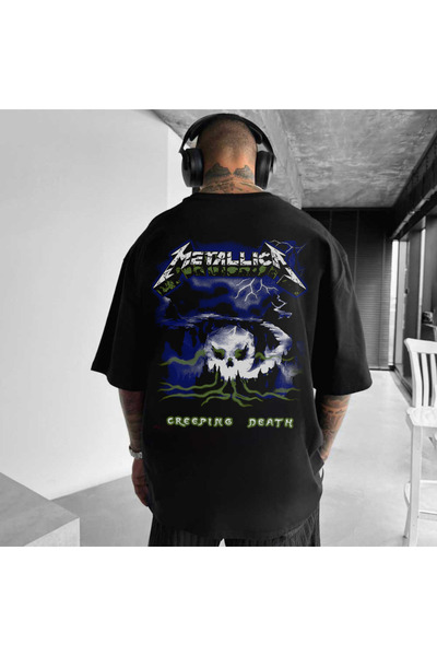 Kartier Tricou Negru Oversize Creeping Death
