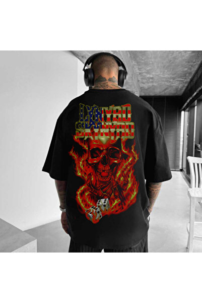 Kartier Tricou Negru Oversize The Lord Of Hell