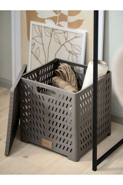 mastercat Basket Milas W28Xd30Xh30Cm Folding with Gray Lid
