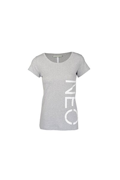 Adidas NEO Women's Label T-shirt, medgrehea-white 2XS