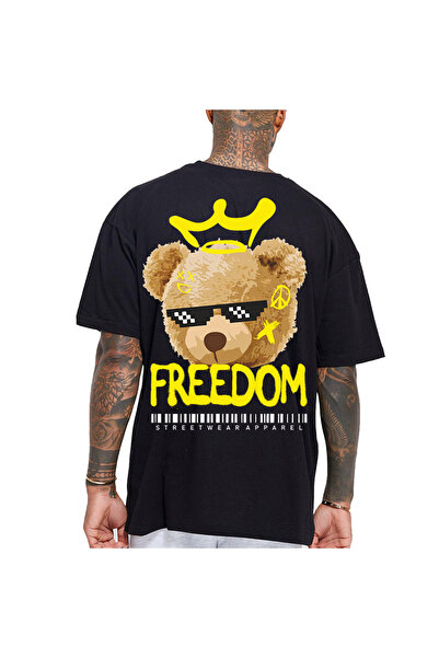 Kartier Tricou Negru Oversize Freedom