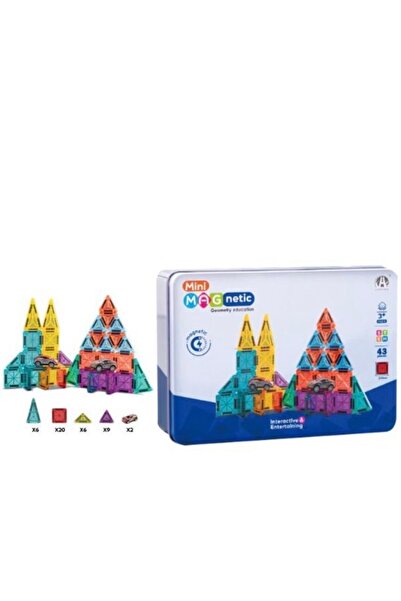 synshop Minecraft Tarzı Manyetik Mıknatıslı Yapı Blok Küp Blok 45 Parça STEM ...