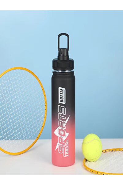 Generic زجاجة مياه بلاستيكية خفيفة الوزن مانعة للتسرب سعة 1000 مل، خالية من م...