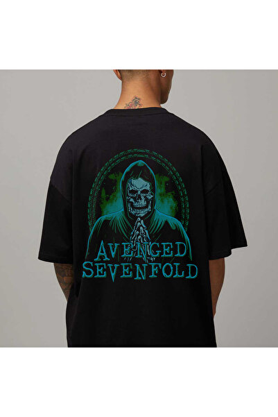 Kartier Tricou Negru Oversize Sevenfold Prayer
