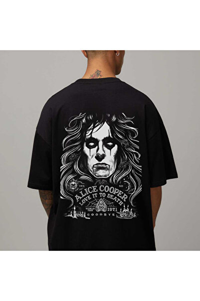 Kartier Tricou Negru Oversize Love it to Death
