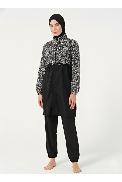 YUYİ Tesmay Quick Drying Parachute Fabric Front Zippered Women's Tight Swimsu...