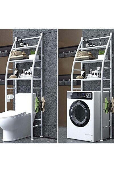 Brivoo® Brivoo storage rack, 3 shelves, metal, mounting without holes, for ab...