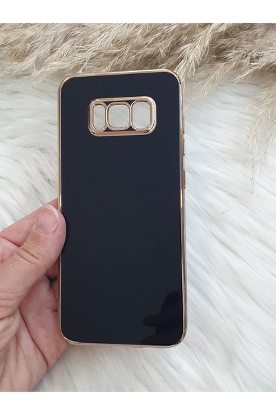 Aksesuarda Moda حافظة لامعة متوافقة مع هاتف سامسونج جالاكسي S8 مقطوعة بالليزر