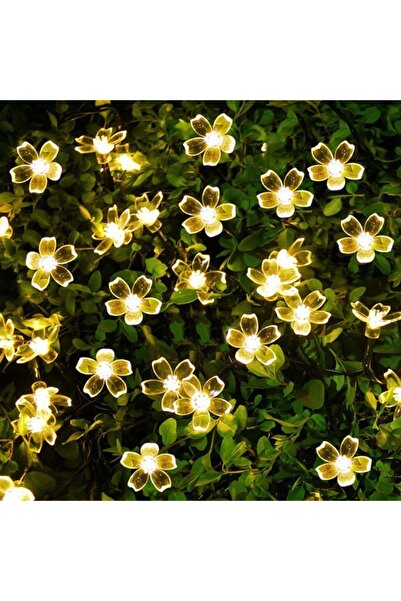 Choice 12M100LEDS Warm Light LED Solar String Lights Cherry Blossom Garland L...
