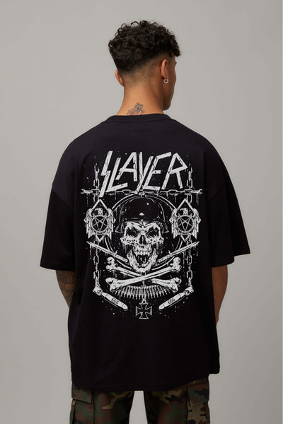 Kartier Tricou Negru Oversize Soldier Of Death
