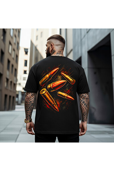 Kartier Tricou Negru Oversize Peace Makers