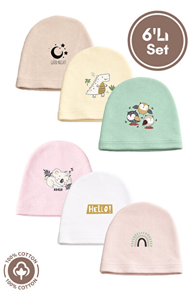 Miniel Unisex Baby Printed 0-6 Months Single Layer Combed Organic Cotton Baby...