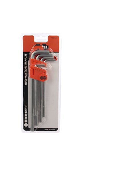 dalimag Holzer PT2001-3 Long Hex Keys Set, 1.5 - 10 mm, 9 Pieces