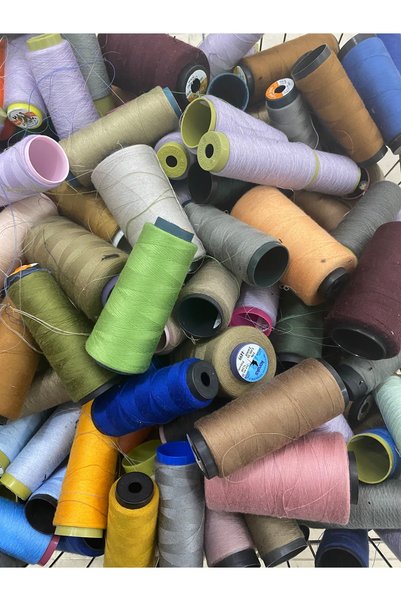 Poly Kilo hesabı ip / kiloyla ip/ 1 kg karışık ip / dikiş ipi