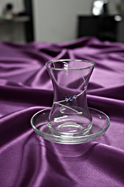 DECOSTYLE Elegance mat dekorlu 42381 ince bel çay takımı 12 parça Paşabahçe